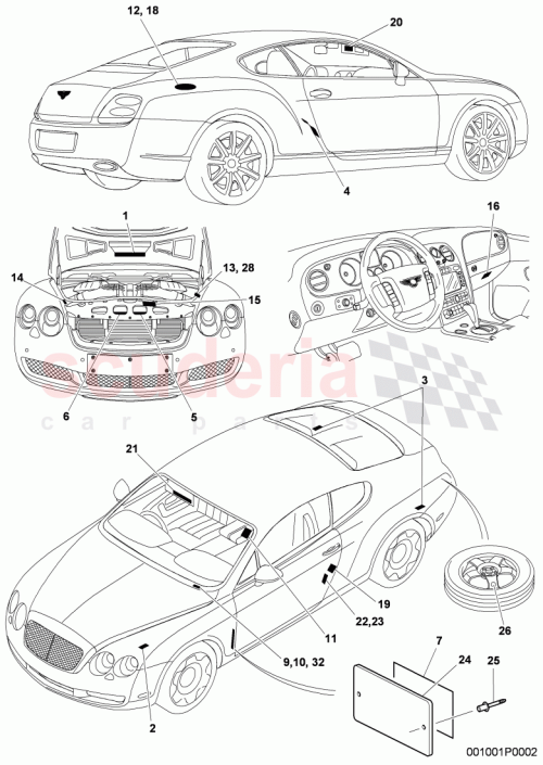 Part Diagram for Bentley 3W0 010 660 D
