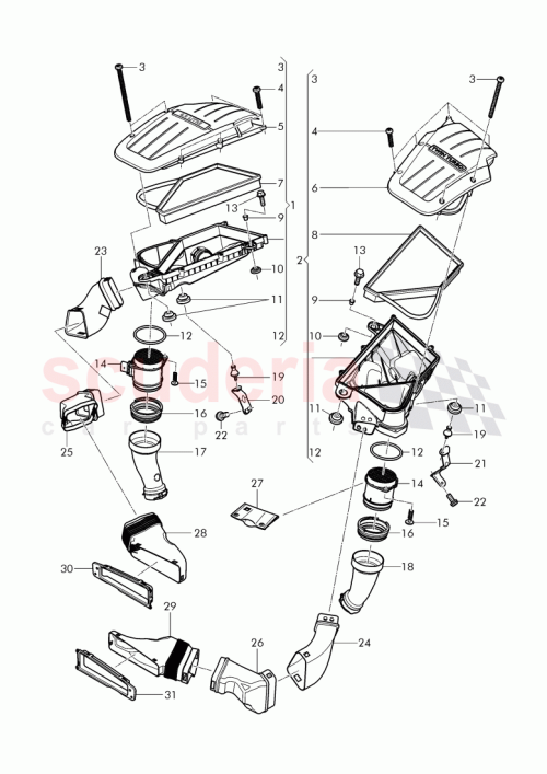 Part Diagram for Bentley 3W0129367F