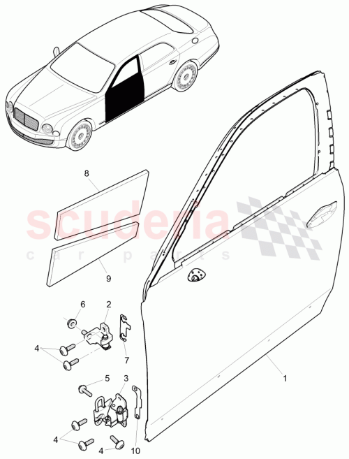 Part Diagram for Bentley 3Y5837998