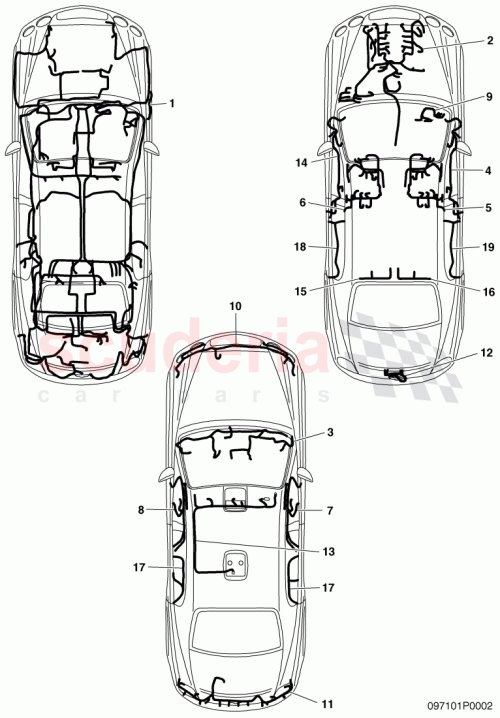 Part Diagram for Bentley 3W5971121C