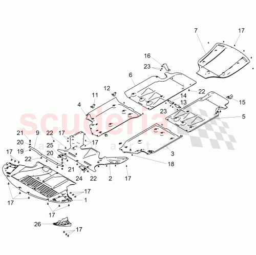 Part Diagram for Bentley 3W7 825 229 C