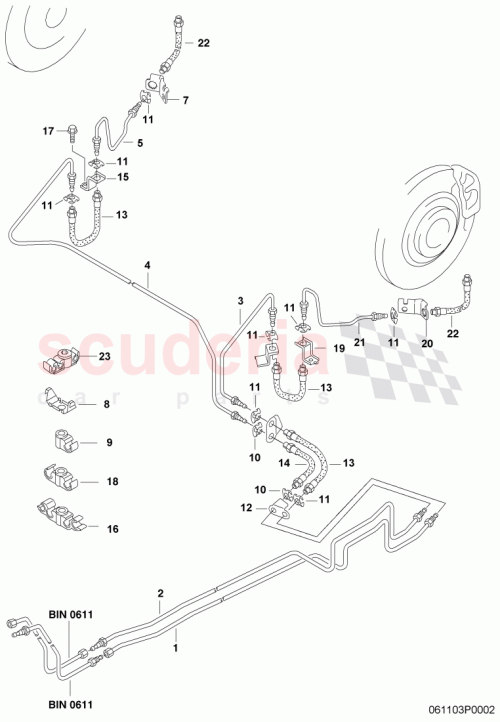 Part Diagram for Bentley 3W0614741B