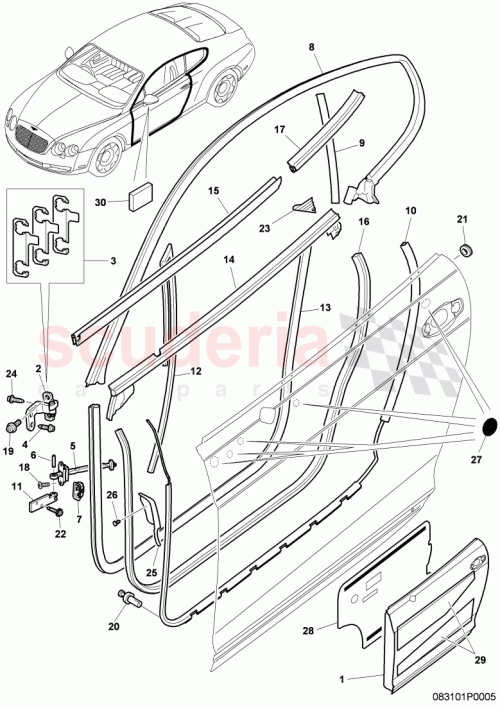 Part Diagram for Bentley 3W0837902C