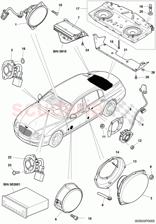 Part Diagram for Bentley N 911 701 01