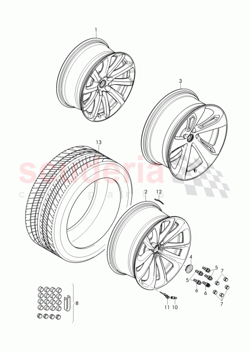 Part Diagram for Bentley 36A 698 137