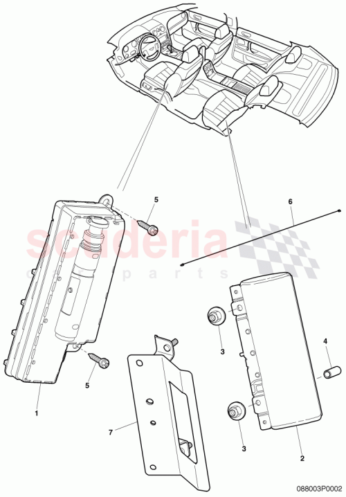 Part Diagram for Bentley 3D0880242C