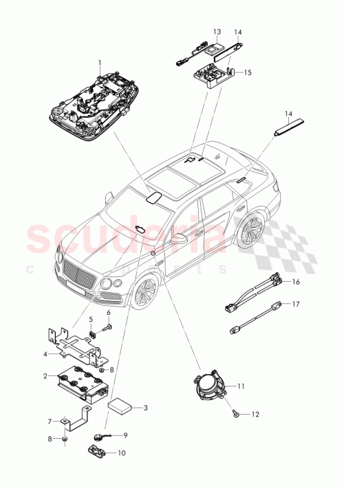 Part Diagram for Bentley 36A 907 349