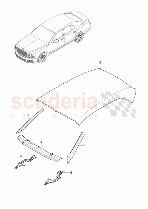 Part Diagram for Bentley 3Y4 817 101