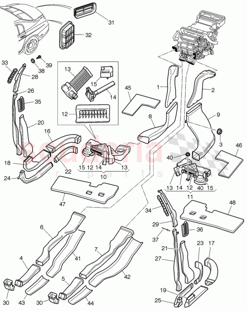 Part Diagram for Bentley 3W0819655A
