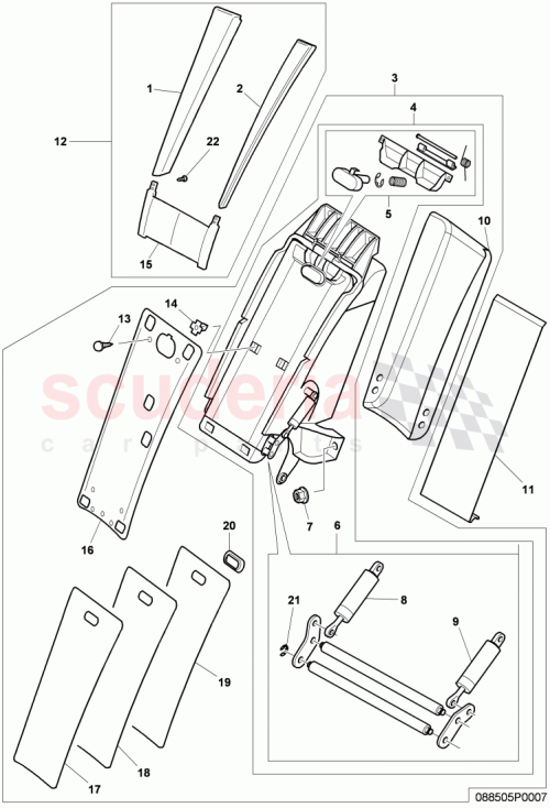 Part Diagram for Bentley 3W8 885 075 H