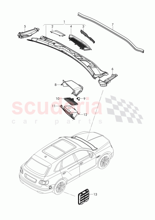 Part Diagram for Bentley 4M1 819 979 B