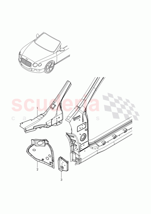 Part Diagram for Bentley 3W8 809 193 G