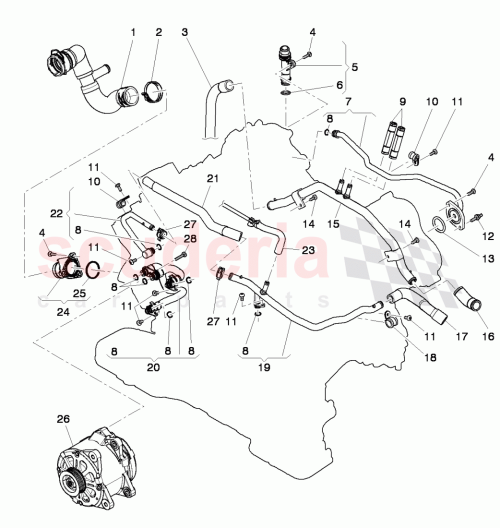 Part Diagram for Bentley 079 121 083 J