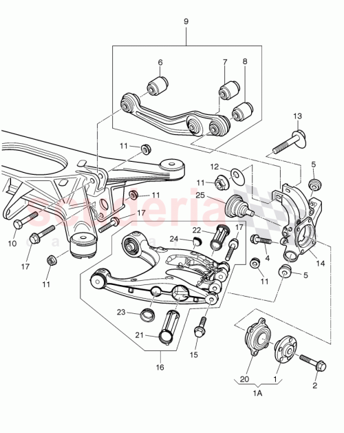 Part Diagram for Bentley 3W7511511B