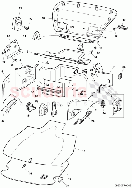 Part Diagram for Bentley 3W7867100A