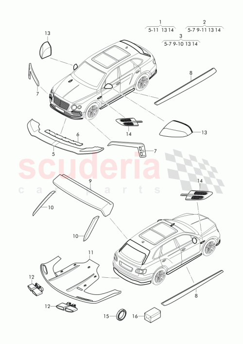 Part Diagram for Bentley 36A 071 109