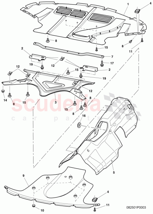 Part Diagram for Bentley 3W7825234