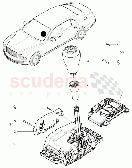 Part Diagram for Bentley 3Y0 713 041 F
