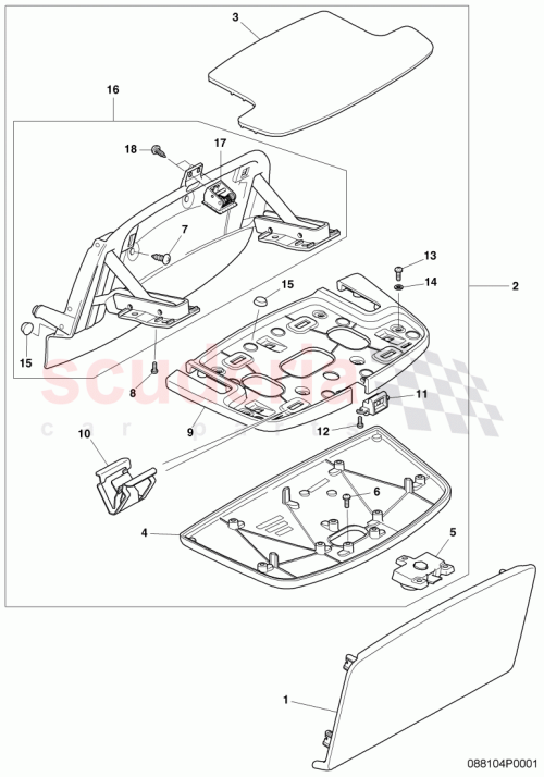 Part Diagram for Bentley 3W5881236A