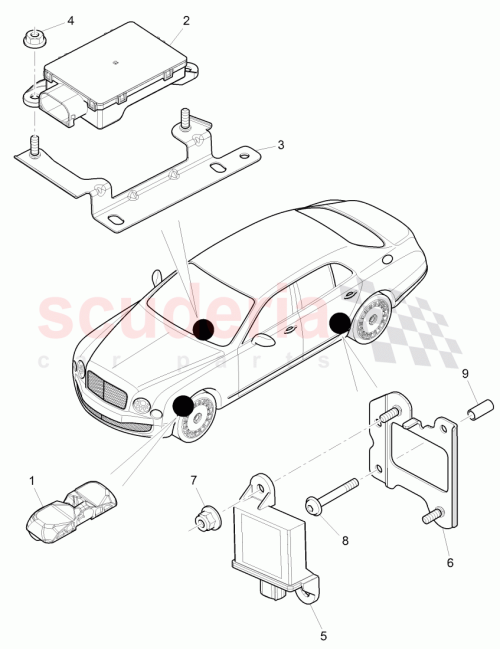 Part Diagram for Bentley 3Y0 907 273 E