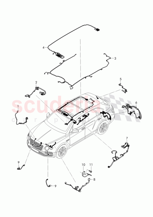 Part Diagram for Bentley 36A971348L