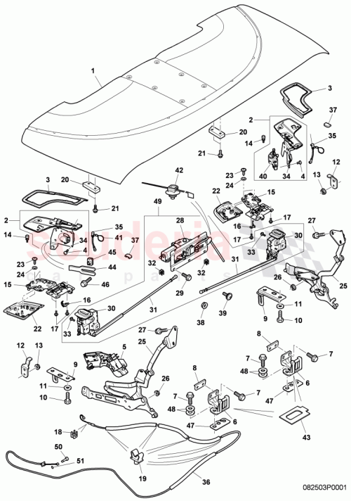 Part Diagram for Bentley 3W7871079C