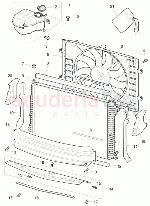 Part Diagram for Bentley 3W0121221AG