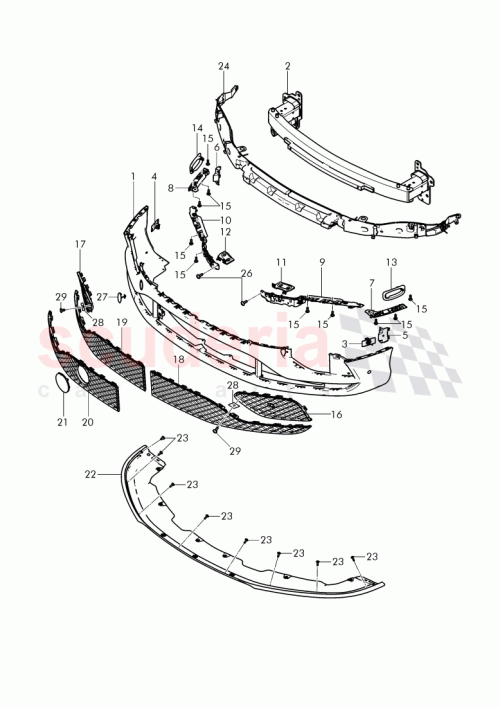 Part Diagram for Bentley 3W3 807 217 AP