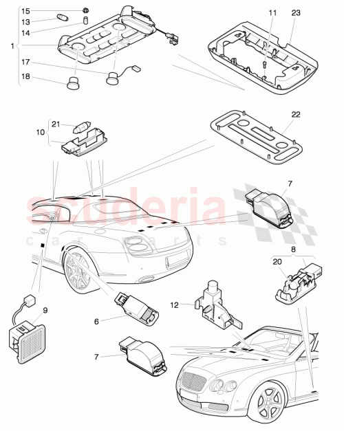Part Diagram for Bentley 3W7959527M
