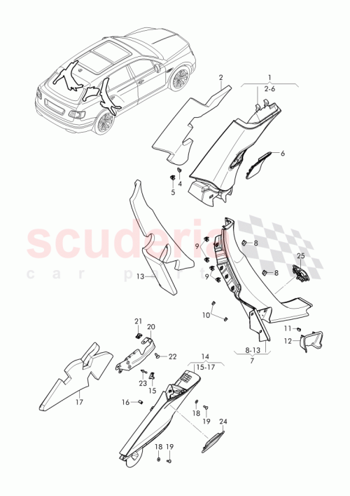Part Diagram for Bentley 36A 867 248 C
