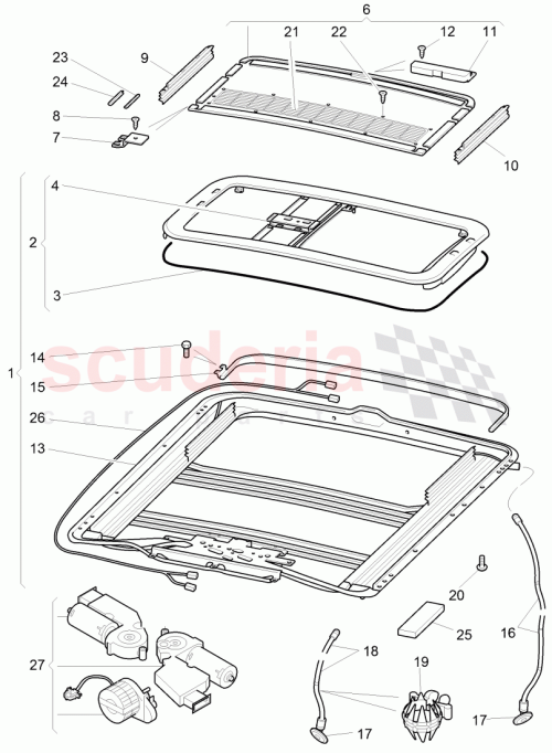 Part Diagram for Bentley 3W5877041S