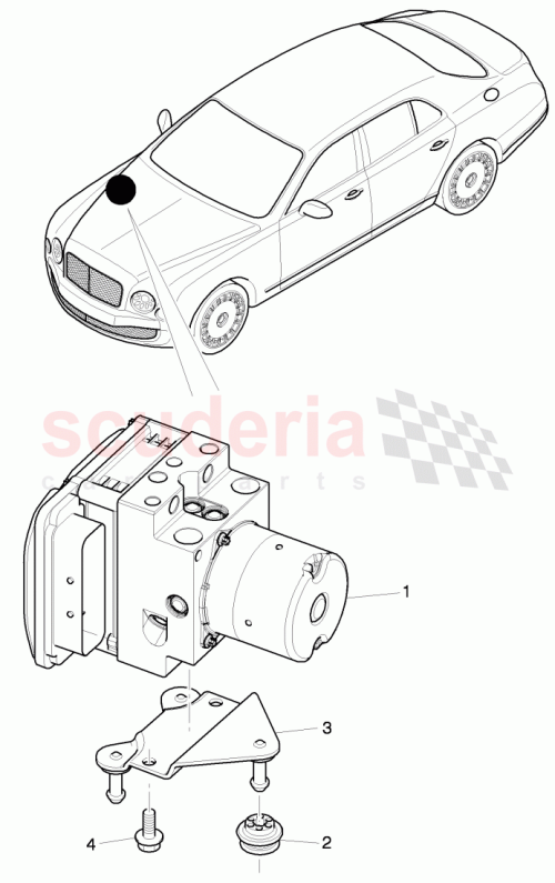 Part Diagram for Bentley 3Y0614517CBEF