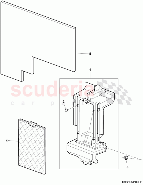 Part Diagram for Bentley 3W8857726A