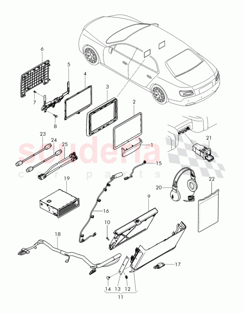 Part Diagram for Bentley 4W0 971 067 E