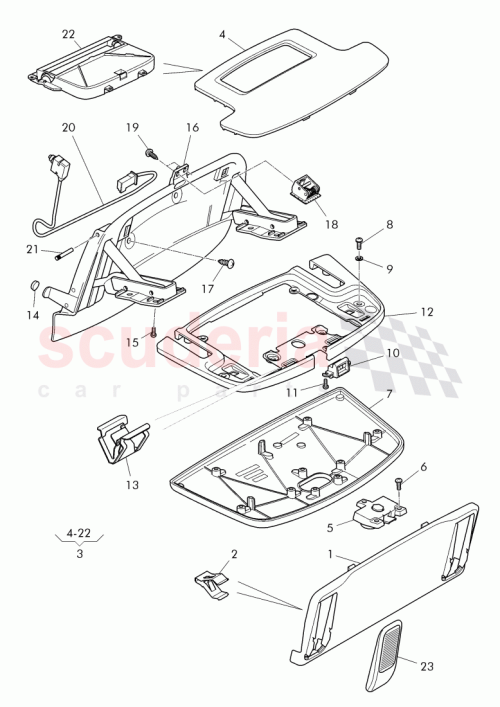 Part Diagram for Bentley 4W0 959 489