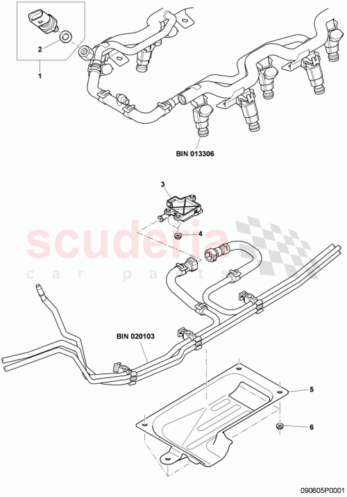 Part Diagram for Bentley 03C906051A