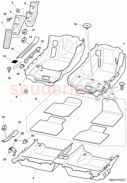 Part Diagram for Bentley 3W5863691Q
