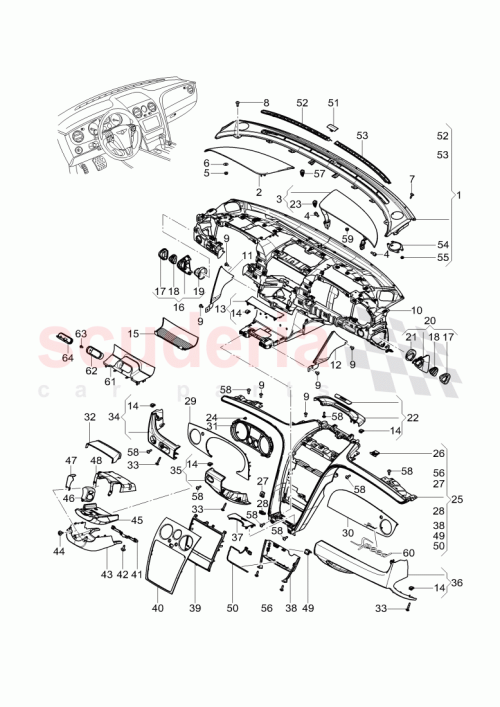 Part Diagram for Bentley 3W3 860 203