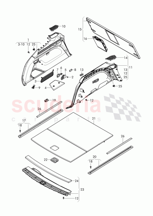 Part Diagram for Bentley 36A 827 961
