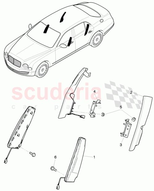 Part Diagram for Bentley 3Y5885674