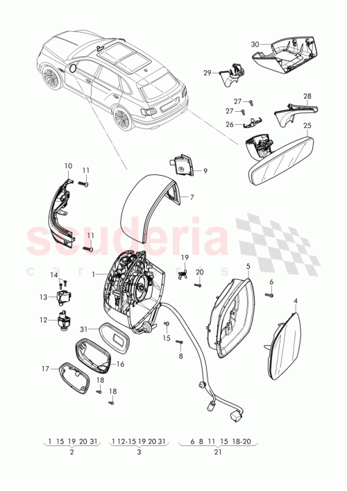 Part Diagram for Bentley 8W0 858 937
