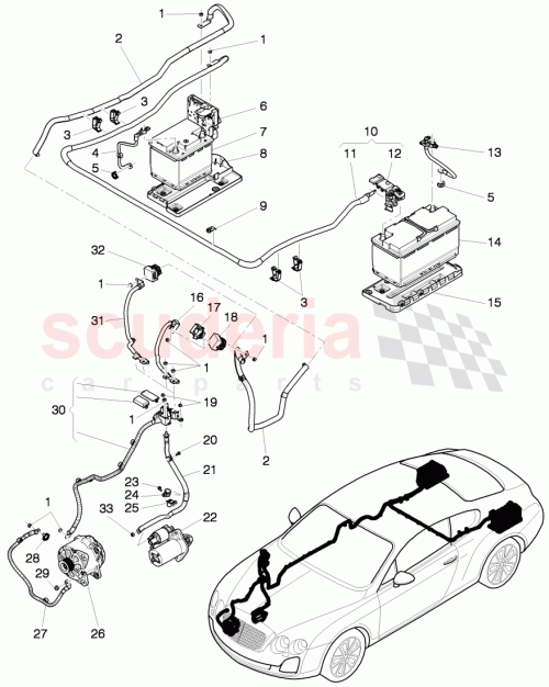 Part Diagram for Bentley 3W0971228K