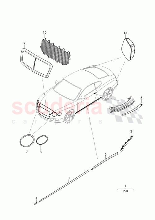 Part Diagram for Bentley JNV 945 095 A