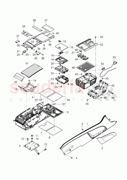 Part Diagram for Bentley 3Y0 858 195