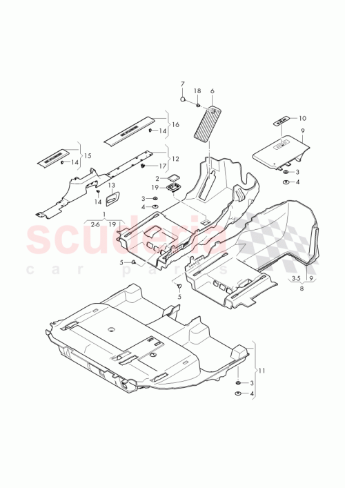 Part Diagram for Bentley 36A 853 373 G