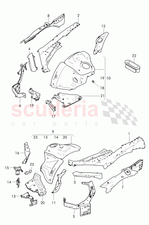 Part Diagram for Bentley 3W0806506C