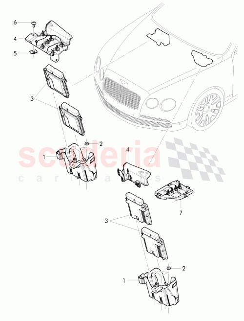 Part Diagram for Bentley 4W2 906 407