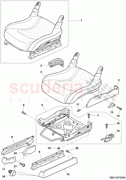 Part Diagram for Bentley 3W8881085D