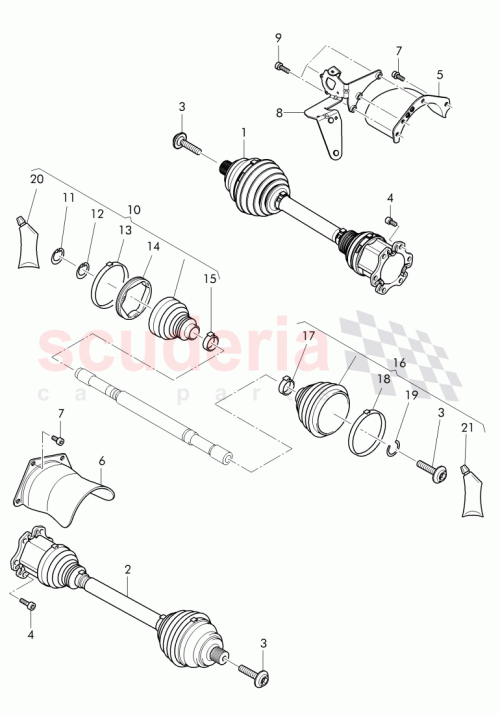 Part Diagram for Bentley 3W0407271D