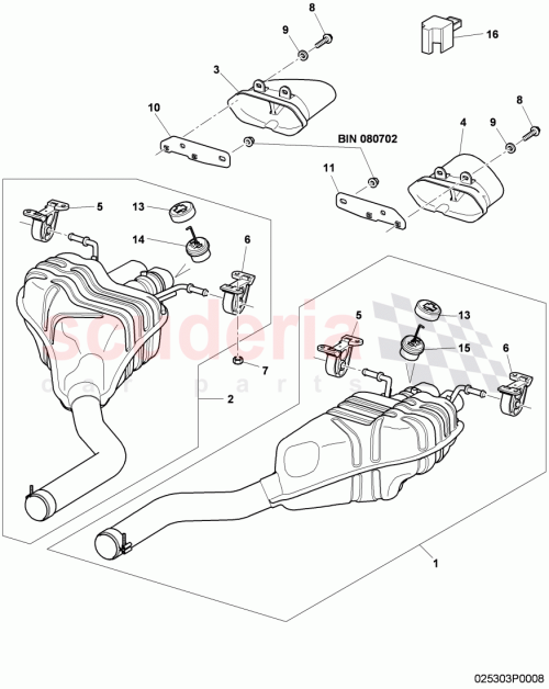 Part Diagram for Bentley 3W8253464